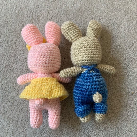 FUND RAISE- 2 bunnies - kid’s all hand crocheted project - Picture 2 of 10